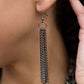 Paparazzi Accessories Scarfed for Attention - Gunmetal Blockbuster Necklaces - Lady T Accessories
