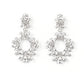 Paparazzi Accessories - Leave them Speechless - White Rhinestone Earrings June 2022 Life of the Party
