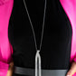 Paparazzi Accessories - Out of the SWAY - White Rhinestone Necklaces