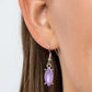 Paparazzi Accessories - Ethereal Efforlescence - Purple Necklace an opaque collection of marquise cut Very Peri gems delicately fans out below the collar, resulting in an ethereal floral centerpiece. Features an adjustable clasp closure.  Sold as one individual necklace. Includes one pair of matching earrings.