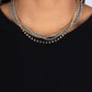 Paparazzi Accessories - Free to CHAINge My Mind - Multi Necklace a mashup of gold and silver chains collides with a strand of sparkling white rhinestones encased in gold fittings. The contrast of gritty gold and silver finishes and shimmery accents creates a brilliant display of grunge and glitz as the strands layer across the chest in an epic finish. Features an adjustable clasp closure.  Sold as one individual necklace. Includes one pair of matching earrings.