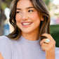 Paparazzi Accessories - Illuminated Icon - Gold Life of the Party Rings an oversized teardrop gem with an iridescent finish is nestled inside a gold teardrop frame encrusted in dainty white rhinestones. Airy teardrop cutouts decorate each side of the oversized frame, some with subtle texture and others with a high sheen finish. Features a stretchy band for a flexible fit. Due to its prismatic palette, color may vary.  Sold as one individual ring.