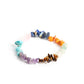 Paparazzi Accessories - Pebble Plains - Multi Bracelets an earthy collection of turquoise, lapis, jade, amethyst, Tiger's eye, orange, gray, and pink pebbles are threaded along a stretchy band around the wrist for a Southwestern finish.  Sold as one individual bracelet.
