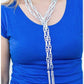 Paparazzi Accessories Scarfed for Attention - Silver Blockbuster Necklaces - Lady T Accessories