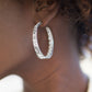 Paparazzi Accessories Glitzy By Association - White Blockbuster Earrings - Lady T Accessories