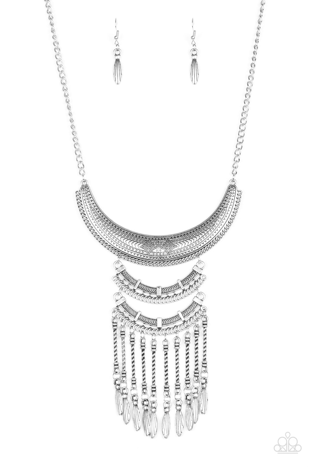 Paparazzi Accessories Eastern Empress - Silver Necklaces - Lady T Accessories