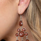Paparazzi Accessories Afterglow Glamour - Brown Earrings - Lady T Accessories