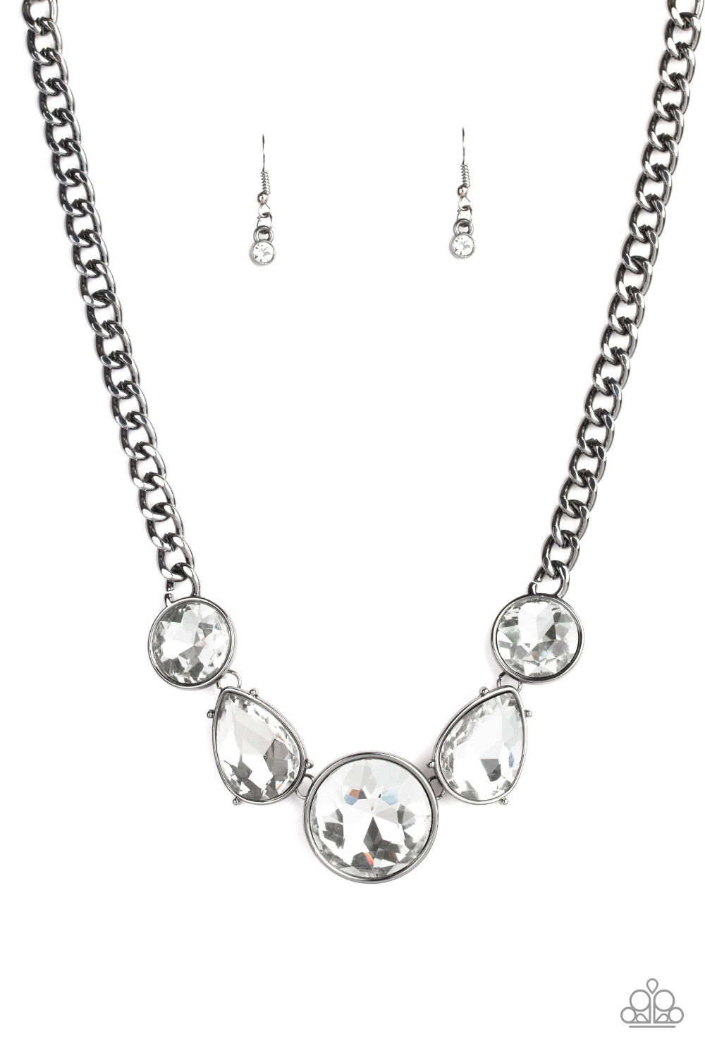 Paparazzi Accessories All the Worlds My Stage - Black Necklaces - Lady T Accessories