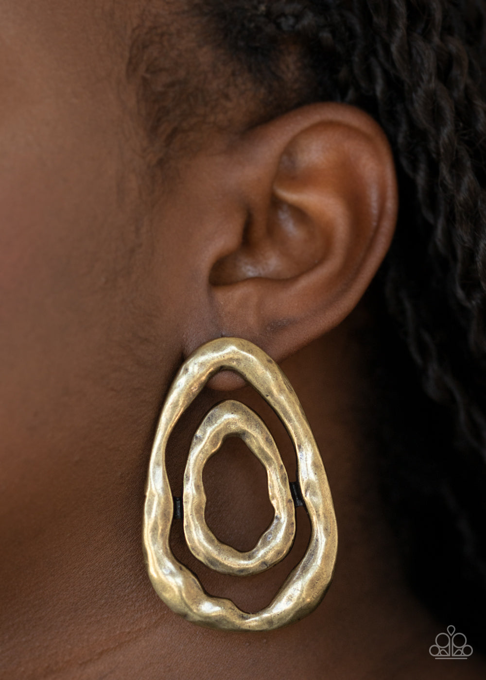 Paparazzi Accessories Ancient Ruins - Brass Earrings - Lady T Accessories