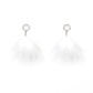 Paparazzi Accessories Boa Down - White Feather Earrings - Lady T Accessories