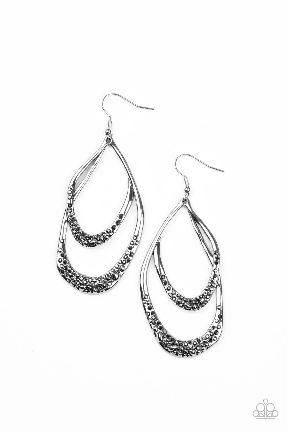 Paparazzi Accessories Beyond Your GLEAMS - Silver Earrings - Lady T Accessories