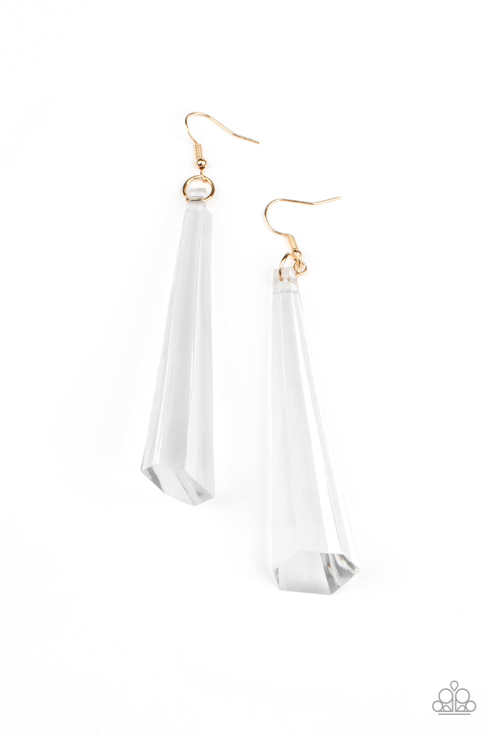 Paparazzi Accessories Break the Ice - Gold Earrings - Lady T Accessories