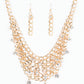 Paparazzi Accessories Fishing For Compliments - Gold Blockbuster Necklaces - Lady T Accessories