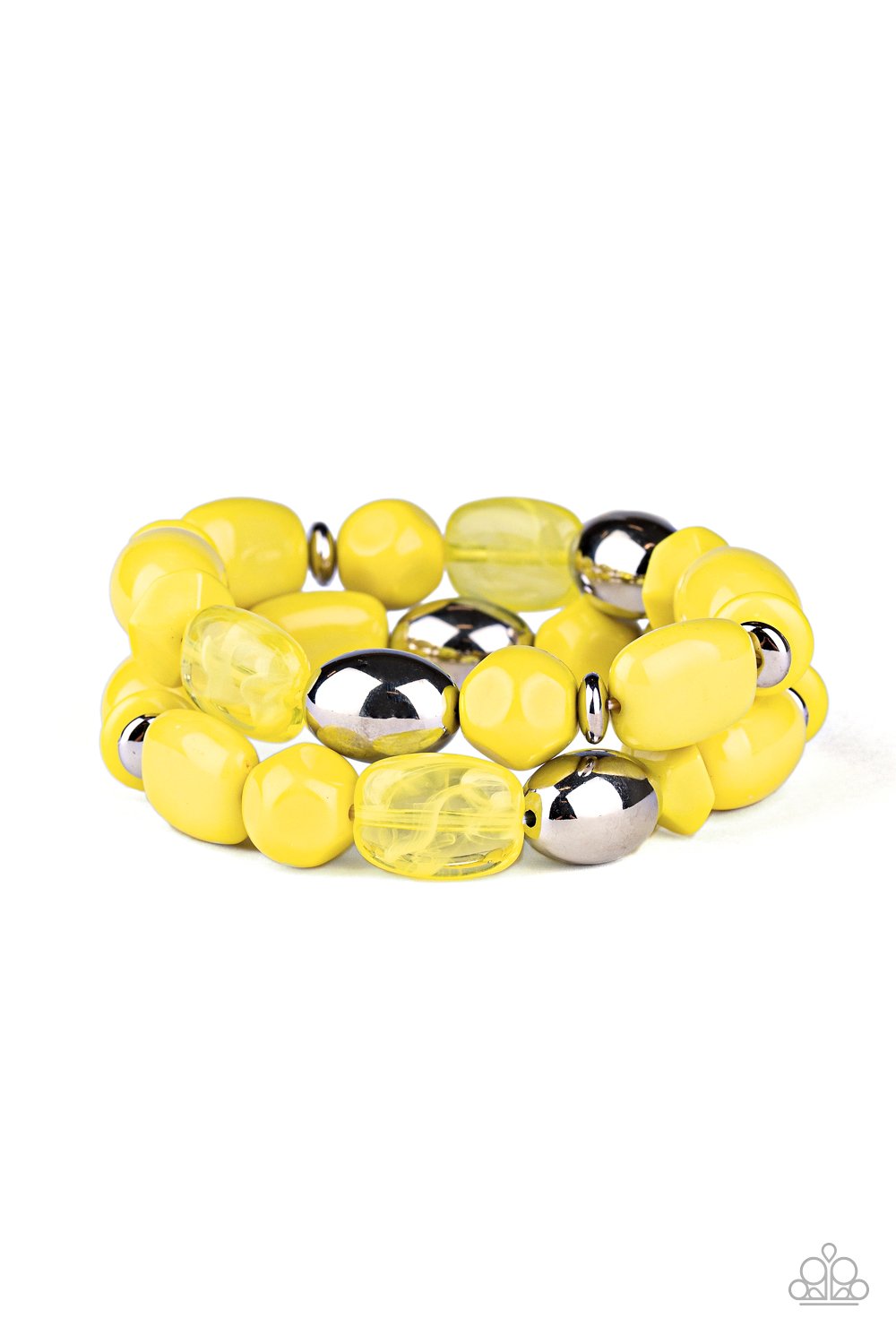 Paparazzi Accessories Fruity Flavor - Yellow Stretchy Bracelets - Lady T Accessories
