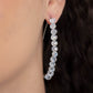 Paparazzi Accessories GLOW Hanging Fruit - White Earrings - Lady T Accessories