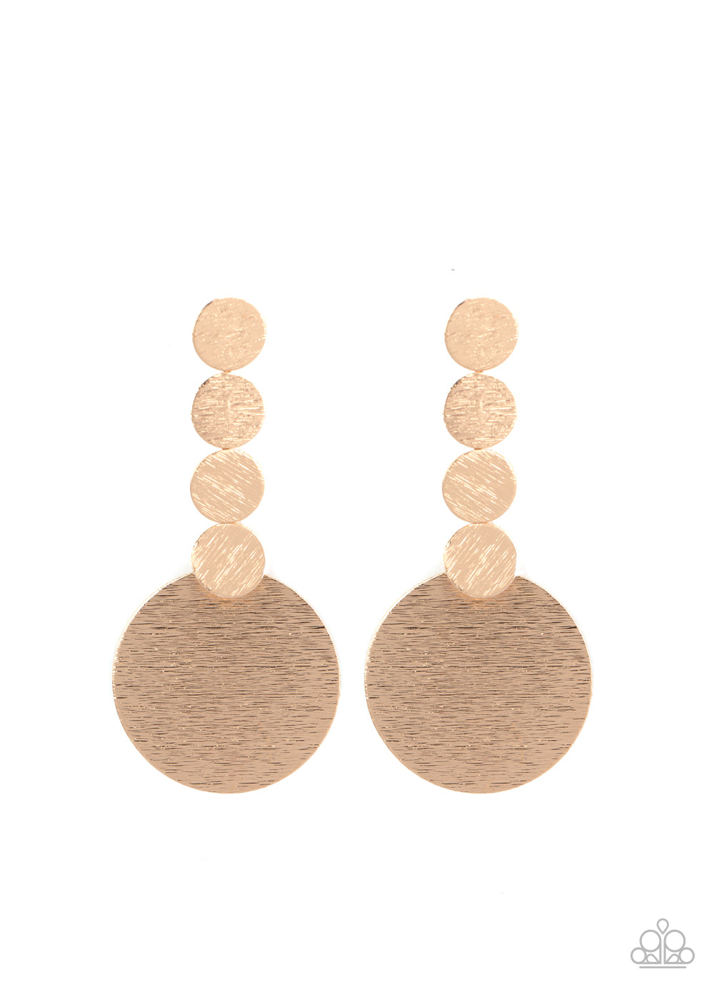 Paparazzi Accessories Idolized Illumination - Gold Earrings - Lady T Accessories