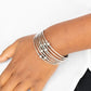 Industrial Intricacies - Silver Cuff Bracelets held in place by silver wire fittings, classic silver beads haphazardly dot dainty silver bars that connect into a layered cuff around the wrist.  Sold as one individual bracelet.