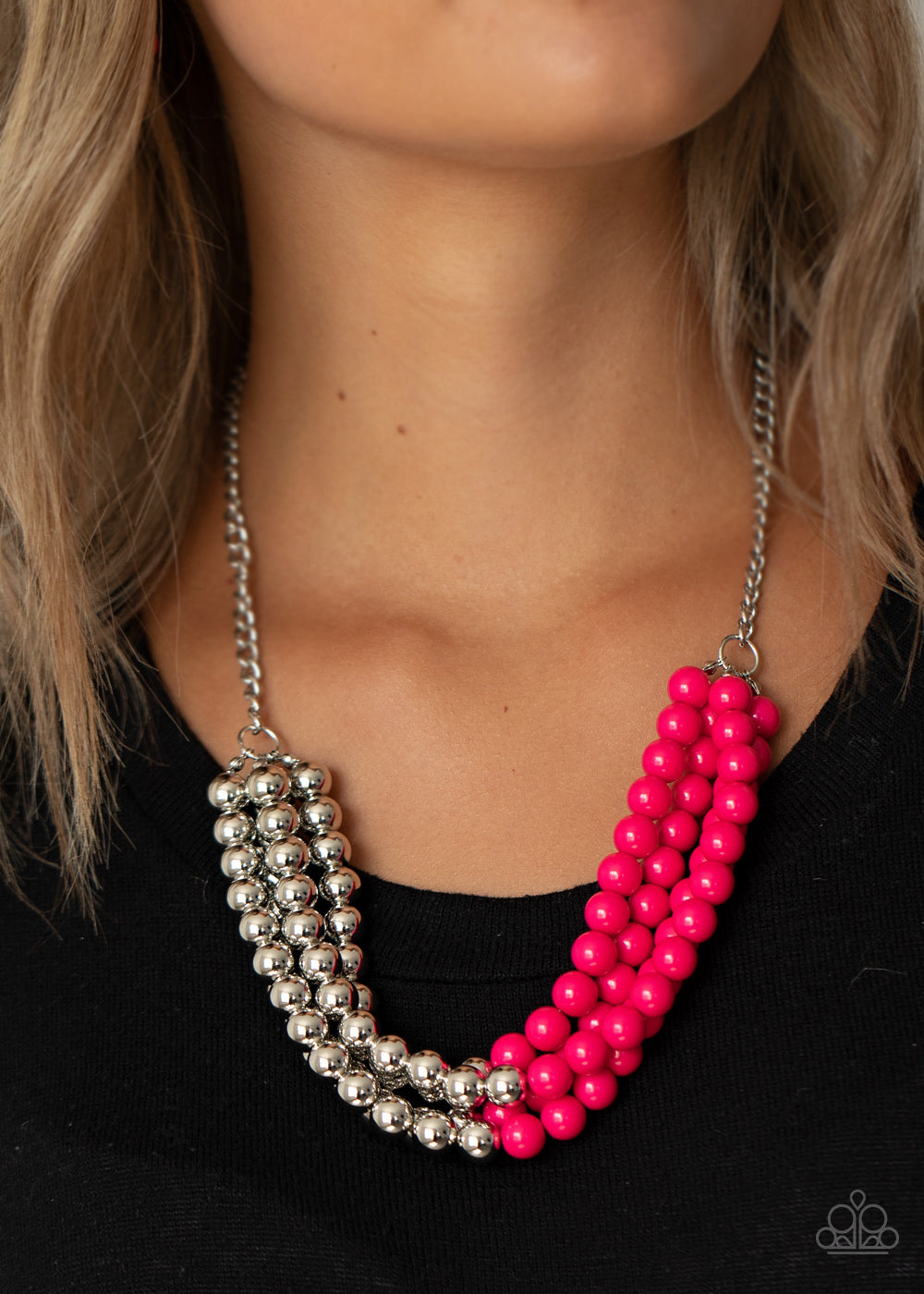 Paparazzi Accessories Layer After Layer - Pink Necklaces - Lady T Accessories