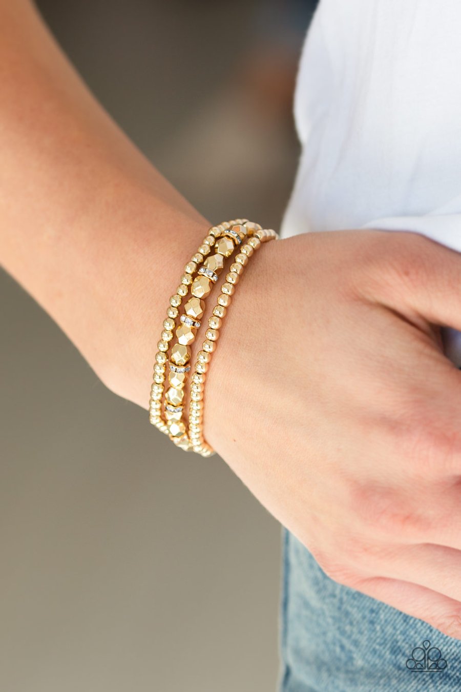 Paparazzi Accessories Let There Beam Light - Gold Bracelets - Lady T Accessories