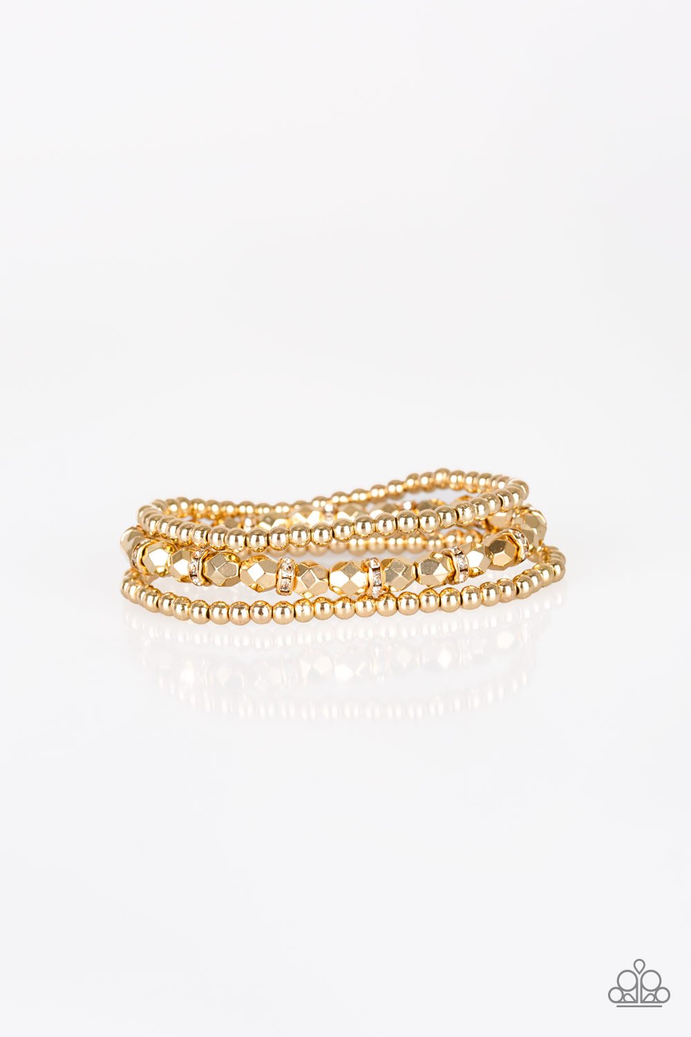 Paparazzi Accessories Let There Beam Light - Gold Bracelets - Lady T Accessories