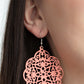 Paparazzi Accessories Mediterranean Eden - Orange Earrings - Lady T Accessories