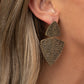 Paparazzi Accessories Primal Factors - Brass Earrings - Lady T Accessories