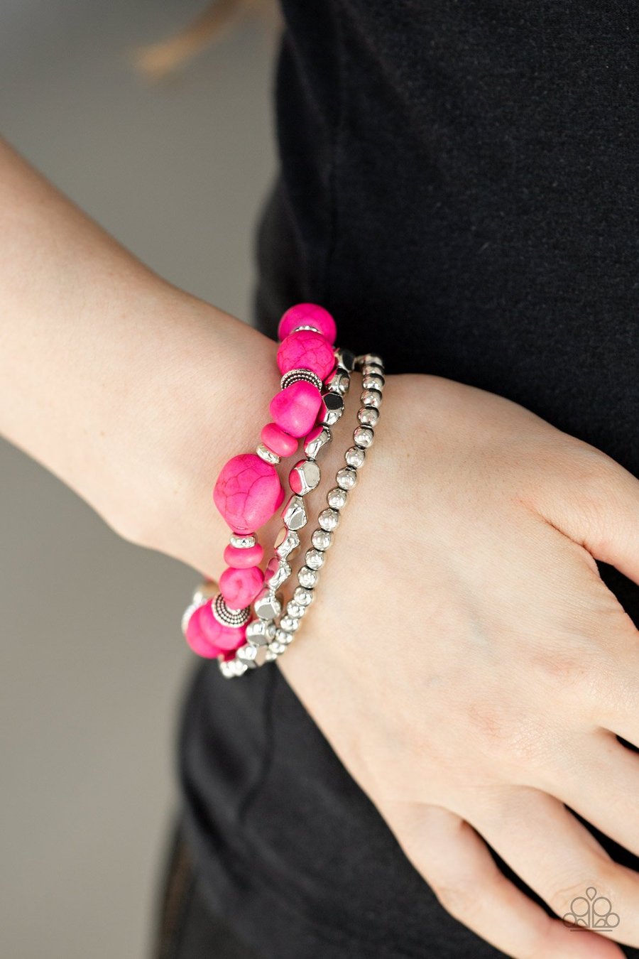 Paparazzi Accessories Rural Restoration - Pink Bracelets - Lady T Accessories