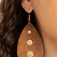 Paparazzi Accessories Rustic Torrent - Gold Earrings - Lady T Accessories