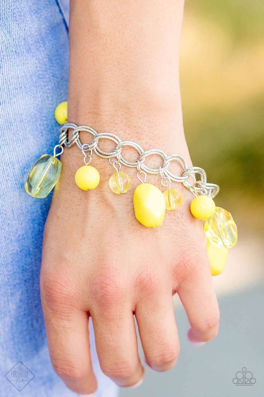 Paparazzi Accessories Seize the Bay - Yellow Bracelets  - Lady T Accessories