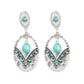 Paparazzi Accessories Terra Tribute - Blue Earrings - Lady T Accessories