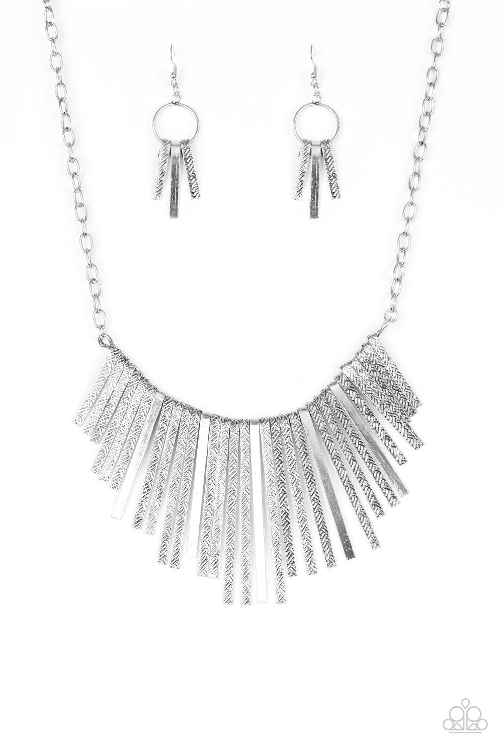 Paparazzi Accessories Welcome to the Pack - Silver Necklaces - Lady T Accessories