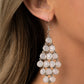 Paparazzi Accessories With All DEW Respect - White Earrings - Lady T Accessories