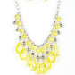 Paparazzi Accessories Beauty School Drop Out - Yellow Necklaces - Lady T Accessories