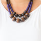 Paparazzi Accessories Cancun Castaway - Purple Wood Necklaces - Lady T Accessories