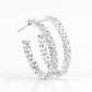 Paparazzi Accessories Debonair Dazzle - White Earrings - Lady T Accessories