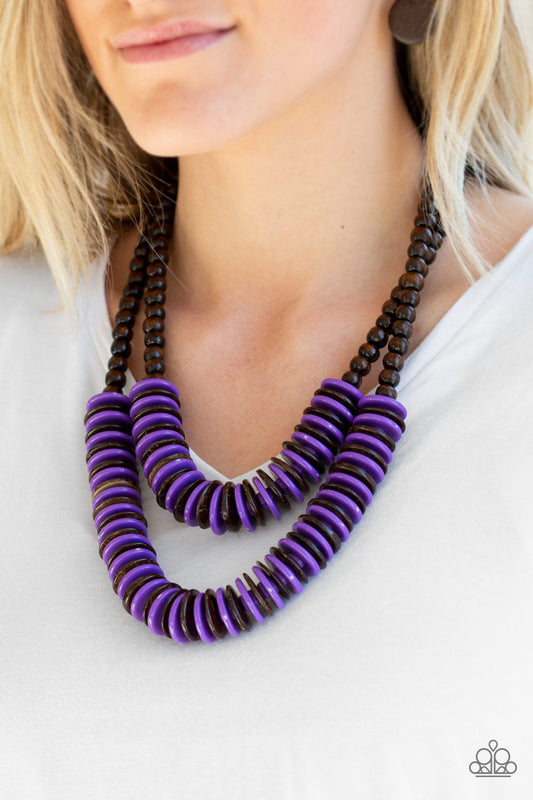 Paparazzi Accessories Dominican Disco - Purple Necklaces - Lady T Accessories