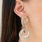 Paparazzi Accessories Havana HAUTE Spot - Brown Earrings - Lady T Accessories