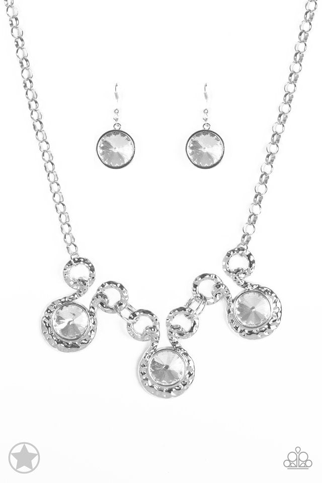 Paparazzi Accessories Hypnotized - Silver Blockbuster Necklaces - Lady T Accessories