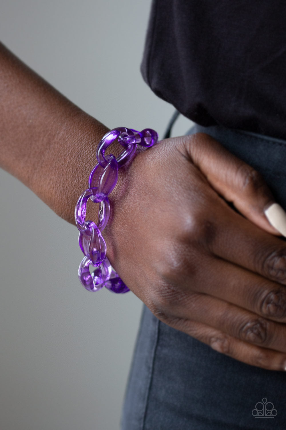 Paparazzi Accessories Ice Ice Baby - Purple Bracelets - Lady T Accessories