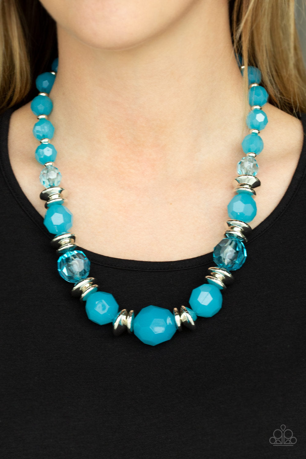 Paparazzi Accessories Dine and Dash - Blue Necklaces - Lady T Accessories