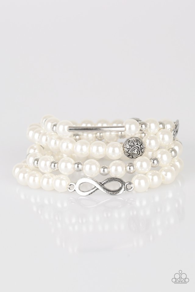 Paparazzi Accessories Limitless Luxury - White Bracelets - Lady T Accessories