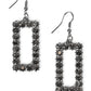 Paparazzi Accessories Mirror Mirror - Black Earrings - Lady T Accessories