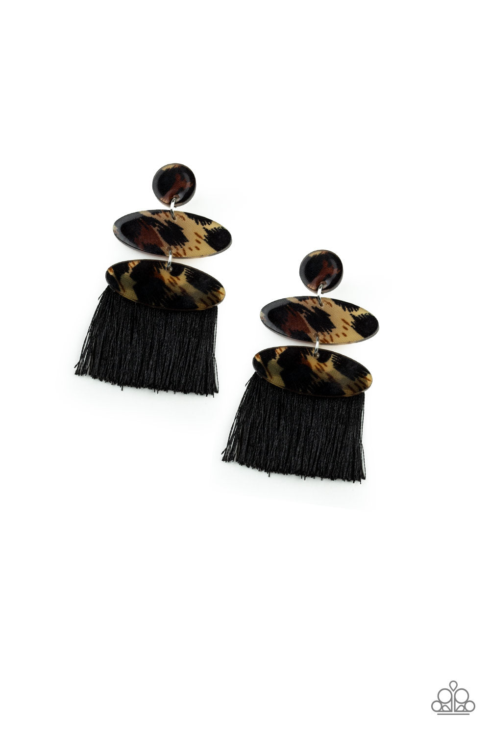 Paparazzi Accessories No One Likes a Cheetah - Black Earrings - Lady T Accessories