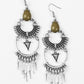 Paparazzi Accessories Progressively Pioneer - Green Earrings - Lady T Accessories