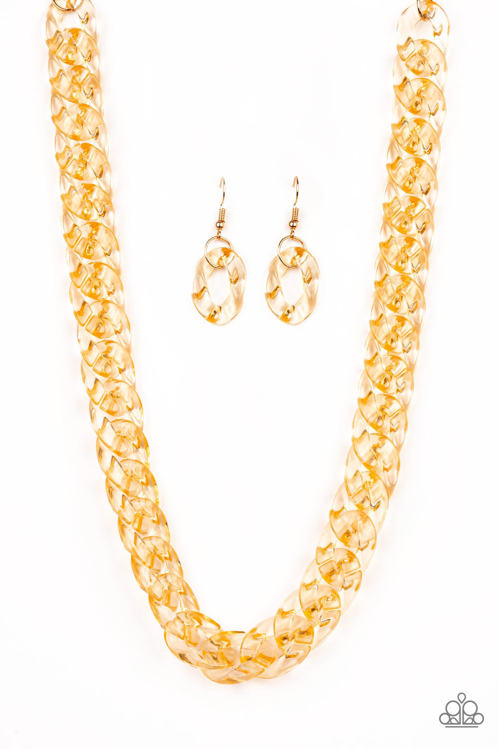 Paparazzi Accessories Put It On Ice - Gold Necklaces - Lady T Accessories