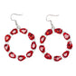 Paparazzi Accessories Ring Around the Rhinestones - Red Earrings - Lady T Accessories