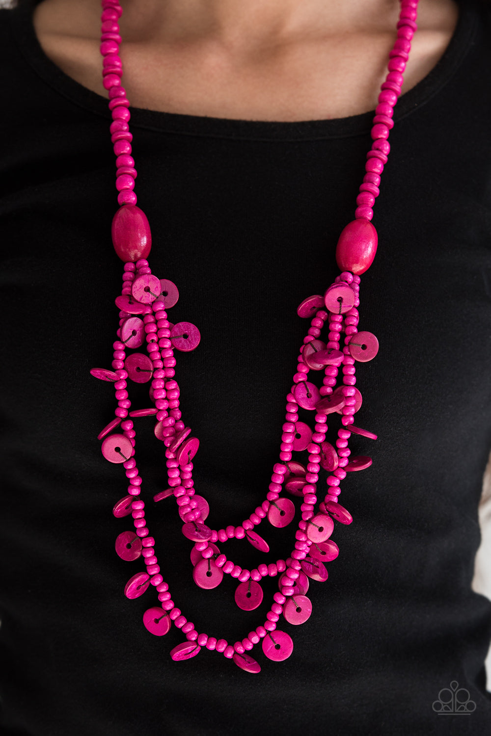 Paparazzi Accessories Safari Samba - Pink Necklaces - Lady T Accessories