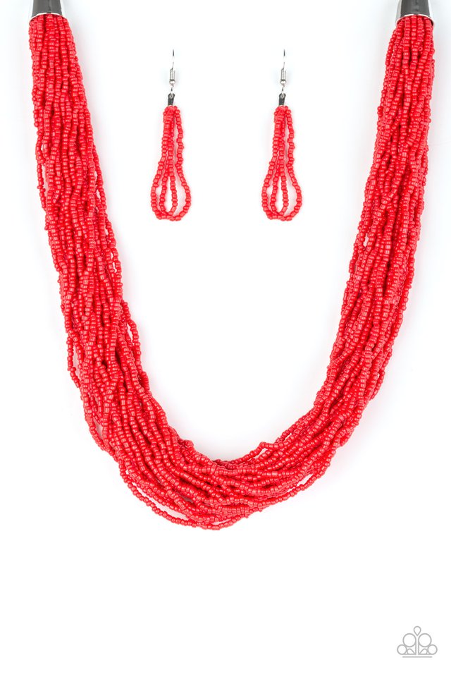 Paparazzi Accessories The Show Must Congo On! - Red Necklaces - Lady T Accessories