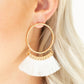 Paparazzi Accessories This is Sparta - Gold Earrings - Lady T Accessories