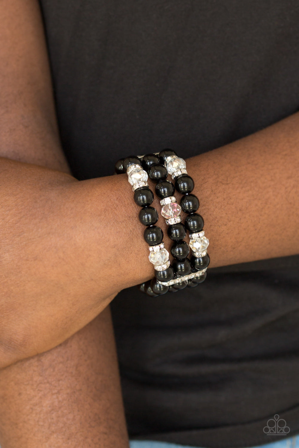 Paparazzi Accessories Undeniably Dapper - Black Bracelets - Lady T Accessories